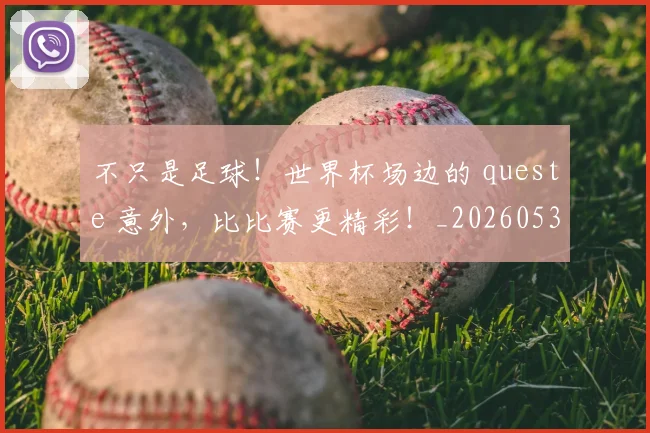 不只是足球！世界杯场边的 queste 意外，比比赛更精彩！_20260531151227